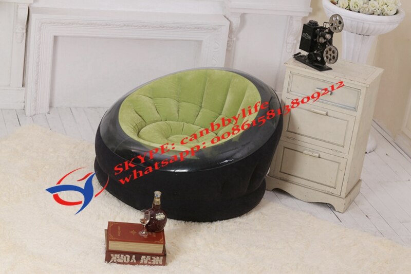 Green Intex Empire Chair Outdoor Inflatable Round Sofa Chair Seat Inflatable Single Sofa Adult