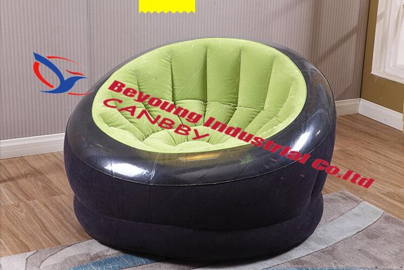 Green Intex Empire Chair Outdoor Inflatable Round Sofa Chair Seat Inflatable Single Sofa Adult