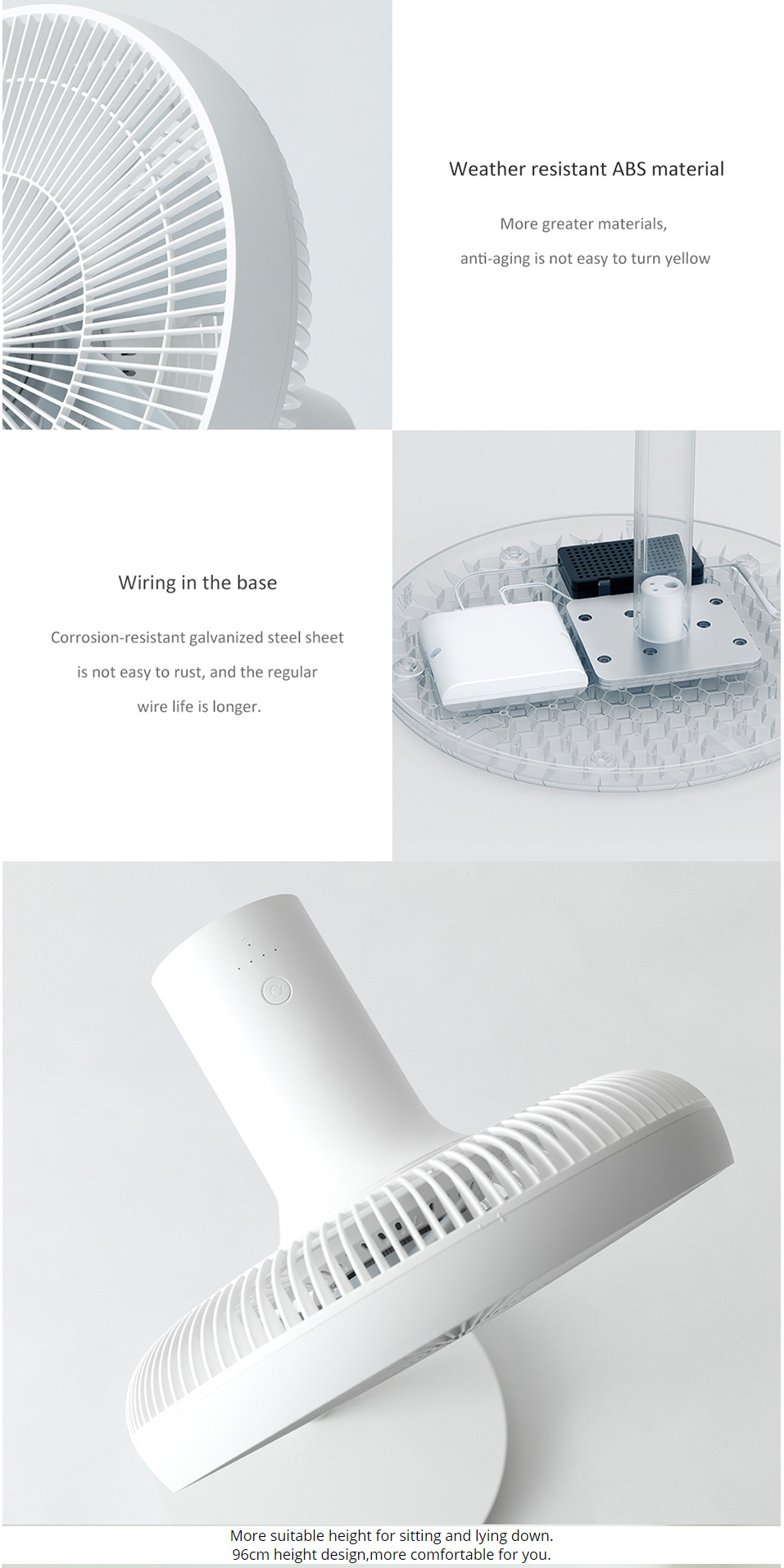 Xiaomi Mijia Smartmi Standing Floor Fan 2 / 2S DC Pedestal Fans home Floor rechargeable Portable Air Conditioner Natural Wind