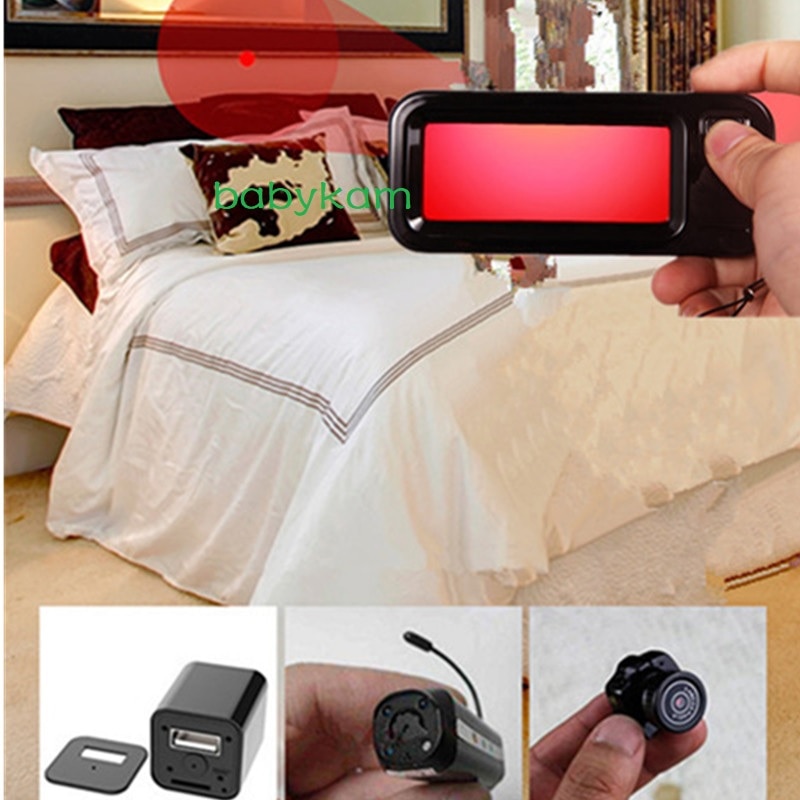 2020 Newest hidden camera wifi anti-spy scanner detector hidden mini camera spy camera candid camera finder with 12 LEDs Lights
